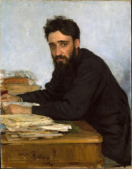 Ilya Repin Portrait of writer Vsevolod Mikhailovich Garshin oil painting picture